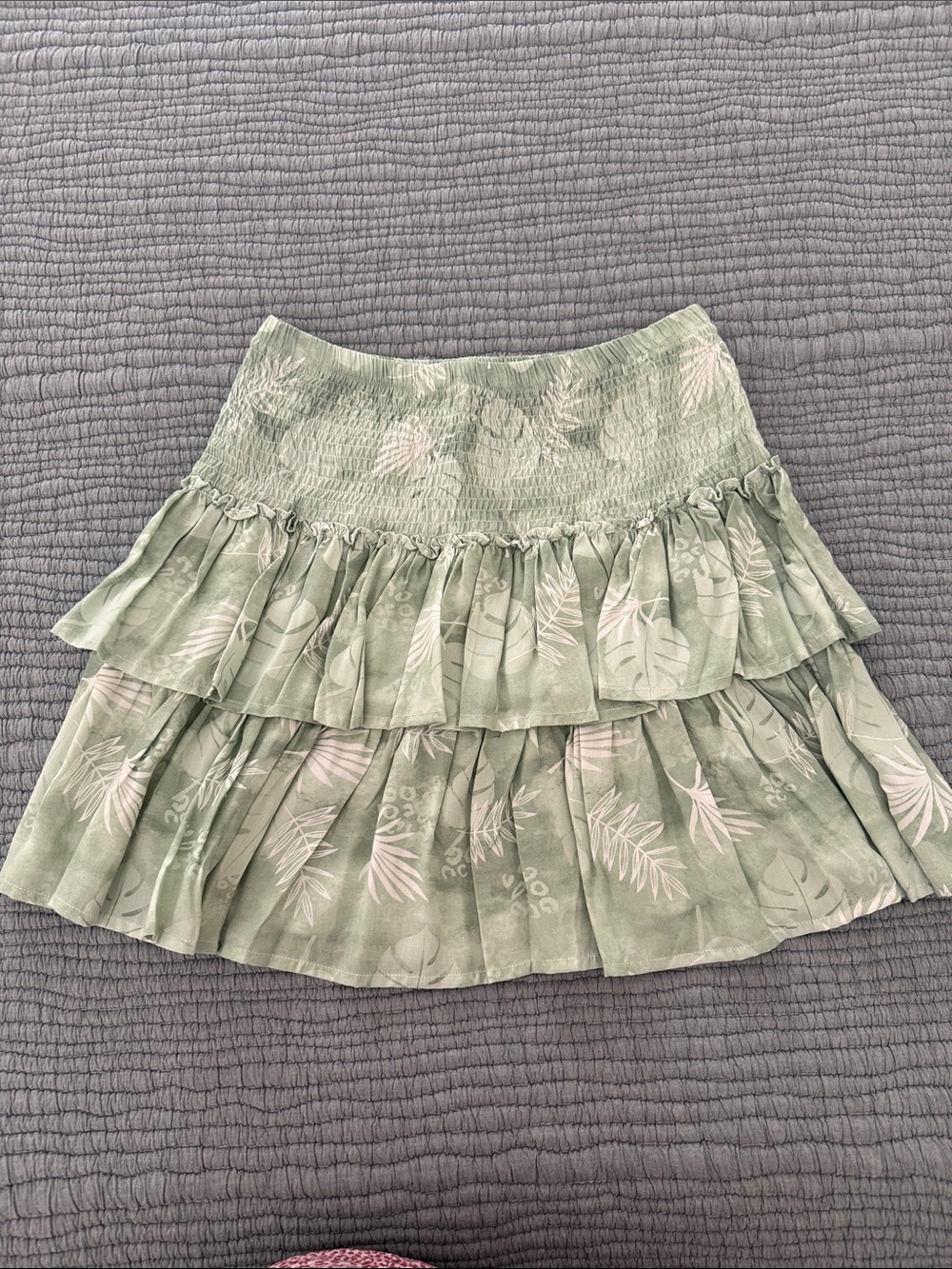 lotus and Luna tiered mini skirt Size S/M